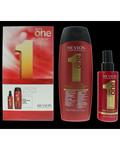 Revlon Uniq One Haircare Set Gift Set : Shampoo 300ml - Treatment Spray 150ml
