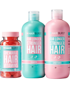 Hairburst - Shampoo, Conditioner & Chewable Vitamin Bundle 