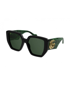 Gucci - GG0956S 001 Woman's Sunglasses  Black/Green