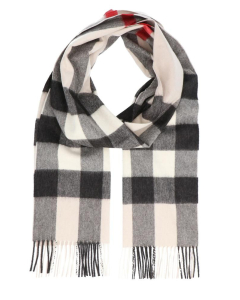 Burberry - Checked Cashmere Scarf - Stone