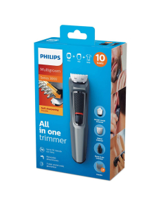 Philips - Trimmers Multigroom Series 3000 10-in-1 Face, Hair & Body Trimmer MG3747/33