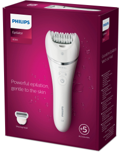 Philips -  Series 8000 Epilator, Wet and Dry Cordless Hair Removal and Skin Care System BRE710/01