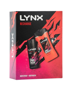 Lynx - Recharge Body Spray (150ml) & Body Wash (225ml)