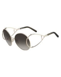Chloe 886895270496 - Gold Khaki Sunglasses