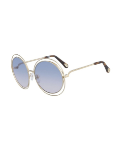 Chloé CE114SD Carlina Gold Havana Azure Sunglasses For Women