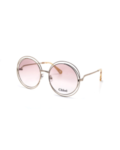 Chloé CE2152 Carlina Rose Gold Round Sunglasses For Women