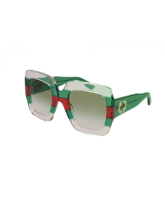 Gucci - GG0178S 001 Womans Sunglasses Multicolor Green