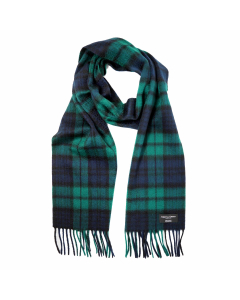 Gretna Green Cashmere Scarf in Black Watch Tartan