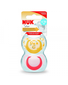 NUK - Star Soother Pink 6-18m