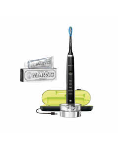 Philips Sonicare DiamondClean Black HX9351/52 2019 Edition + Marvis Whitening Toothpaste (25ml) Bundle