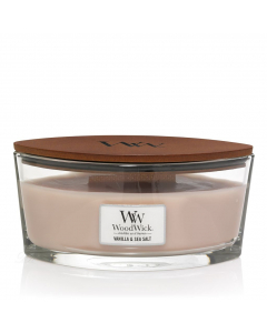WoodWick - Vanilla and Sea Salt Hearthwick Ellipse Candle