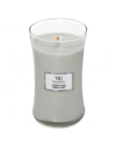 WoodWick - Lavender & Cedar Large Hourglass Jar Candle