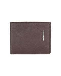Azzaro 100% Leather Men's Wallet - Dark Brown