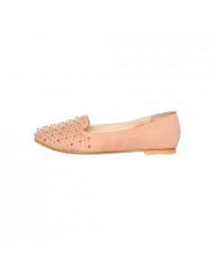Ana Lublin Beige and Gold Ballet Flats