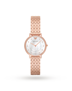 Emporio Armani Rose Gold Plated Ladies Watch AR11006
