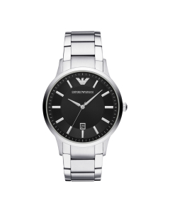 Emporio Armani Mens Silver Watch AR11181