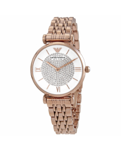 Armani - T-Bar Rose Gold Tone Ladies Watch AR11244