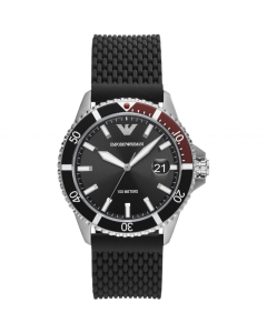 Emporio Armani - Diver Quartz Black Dial Men's Watch (AR11341)