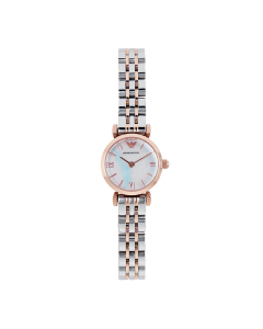 Emporio Armani Mother of Pearl Dial Two Tone Stainless Steel Ladies Watch AR1764