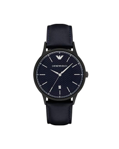 Emporio Armani Mens Blue Dial Strap Watch