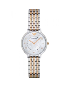 Emporio Armani Ladies Dress Two Tone Steel Bracelet Watch