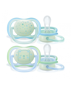 Philips - Avent Ultra Air Night Soother 0-6M 2pk