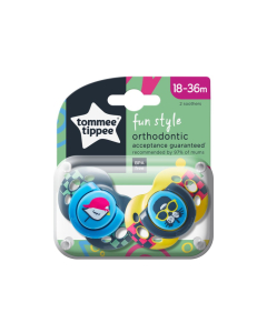 Tommee Tippee - Fun Soothers 18-36mths Bird (2pk)