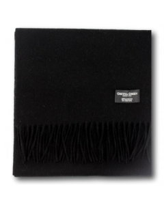 Gretna Green - 100% Lambswool Scarf in Black