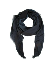Burberry - Blue Check Silk / Modal Scarf