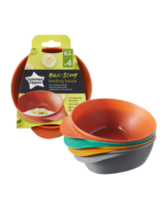 Tommee Tippee - Easy Scoop Feeding Bowls (4 Pack)