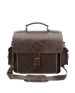 Grafea 100% Leather Camera Bag - Brown