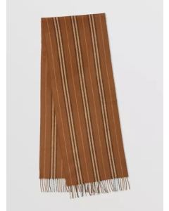 Burberry - Chestnut Brown Icon Stripe Scarf