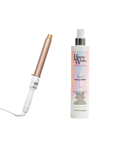 Beauty Works - Professional Styler Hair Curler & Ten-in-One Miracle Spray Set (250ml)
