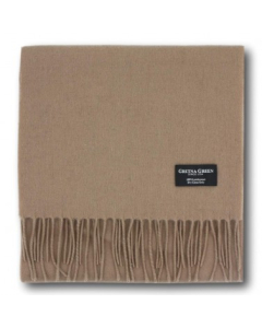 Gretna Green - 100% Lambswool Scarf in Camel