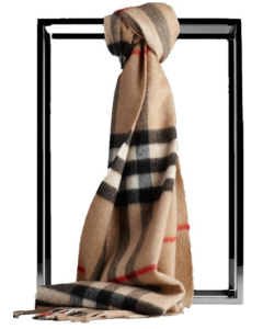 Burberry 100% Cashmere Scarf for Women&Men (Unisex)