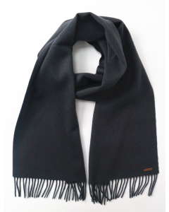 Hortons England 100% Lambswool 'Oscar' Scarf - Charcoal