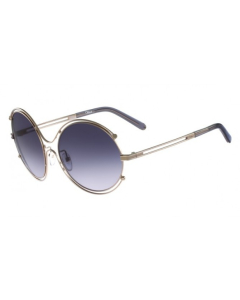 Chloe CE122S 744 - Isidora Blue/Grey Round Sunglasses