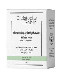 Christophe Robin - Hydrating Shampoo Bar with Aloe Vera 110ml