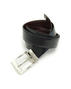 Calvin Klein Unisex Leather Belt - Black/Brown