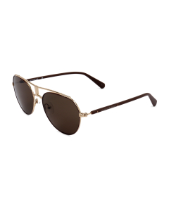 Calvin Klein - Matte Brown Pilot Sunglasses