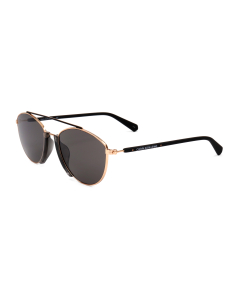 Calvin Klein - Black/Gold Rim Pilot Sunglasses