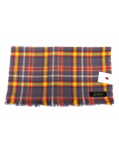 House of Edgar 100% New Wool Handmade Scarf in Clocktower Lavender Pattern