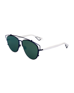 Dior - Technologic 57 mm Matte Blue, White Sunglasses