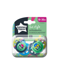 Tommee Tippee - Fun Soothers 18-36mths Dog (2pk)