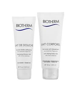 Biotherm - Gifts & Sets Anti-Drying Body Milk 100ml & Cleansing Shower Milk 75ml for Women