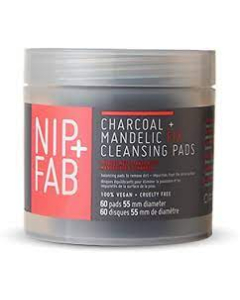 NIP+FAB - Charcoal & Mandelic Acid Fix Daily Cleansing Pads (80ml)