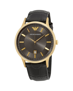 Emporio Armani Gold Pleated Mens Watch