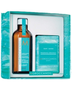 Moroccanoil Simply Beautiful Treatment Light 100ml + Soap 200 gram
