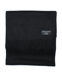 Gretna Green Cashmere Scarf. 100% Wool - Black