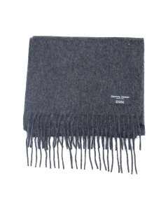 Gretna Green Cashmere Scarf. 100% Wool - Charcoal